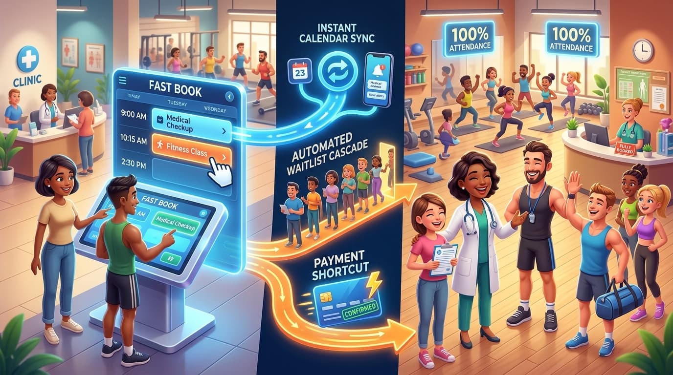 How Clinics & Fitness Studios Automate Booking in 4 Steps