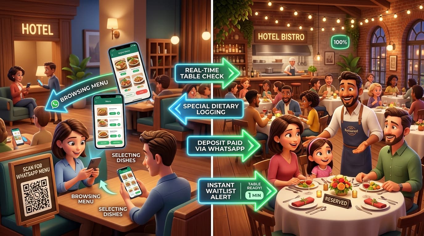 How Hotels & Restaurants Launch WhatsApp Automation in 4 Steps