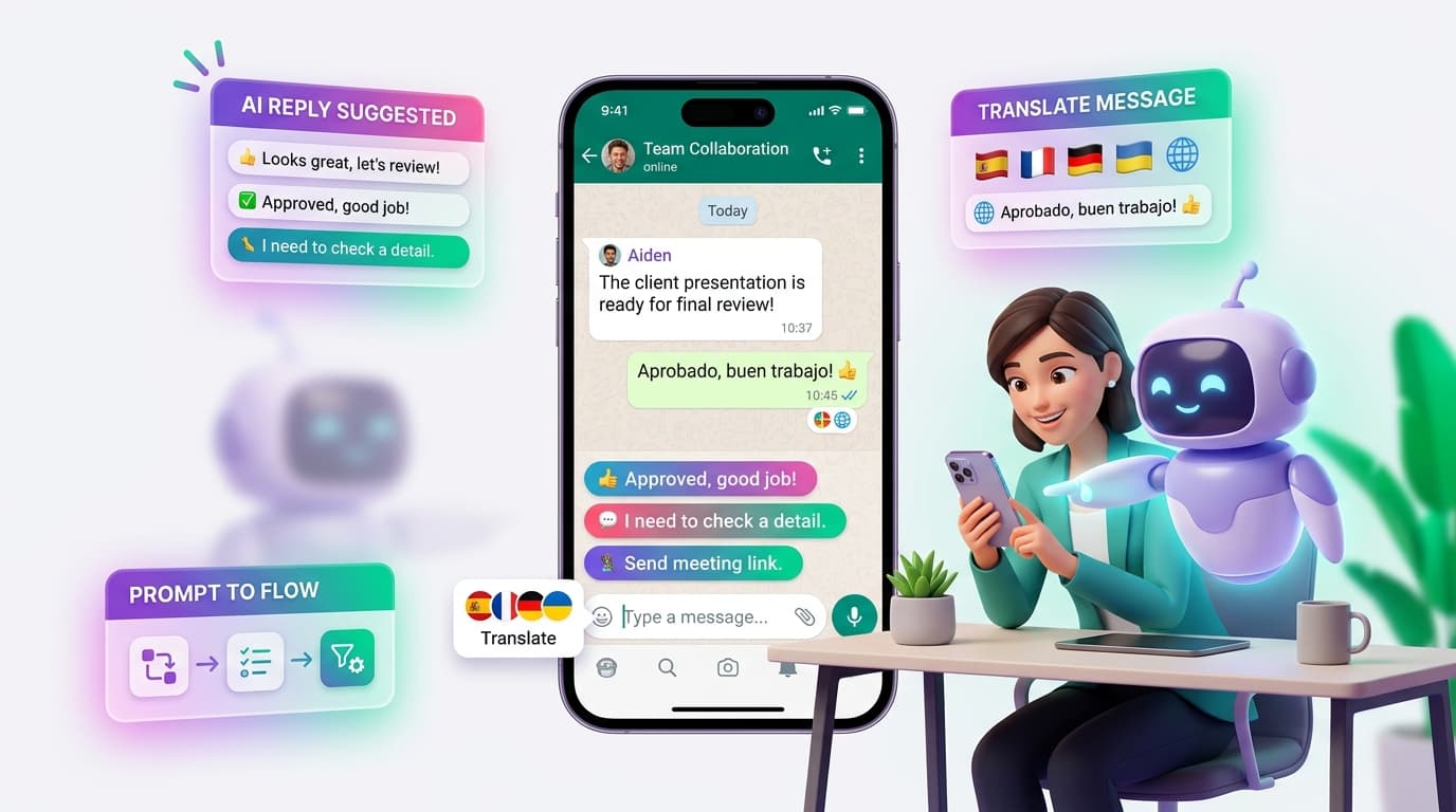 WhatsApp AI Agent Conversation Interface with ChatGPT, Google Gemini, DeepSeek, and Velix AI Integrations