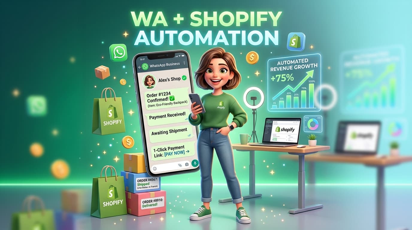 Shopify WhatsApp Automation Dashboard with Live Orders, Payment Receipts, and AI Sales Agent
